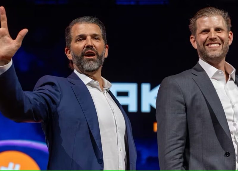 Los hijos de Trump anuncian un servicio inalámbrico llamado Trump Mobile